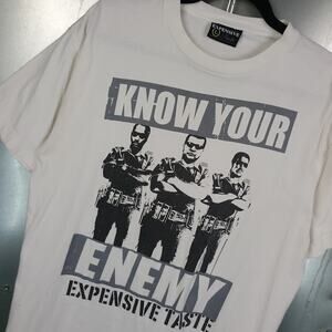 Know Your Enemy Anti Cop Expensive Taste T-shirt Large Police Pig Skate Grunge
